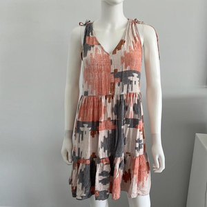 Susina dress small multi color‎ patter tier design